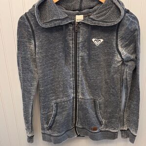 Roxy women’s grey full zip hoodie